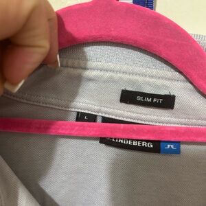 J.Lindeberg Light Gray Slim Fit Shirt